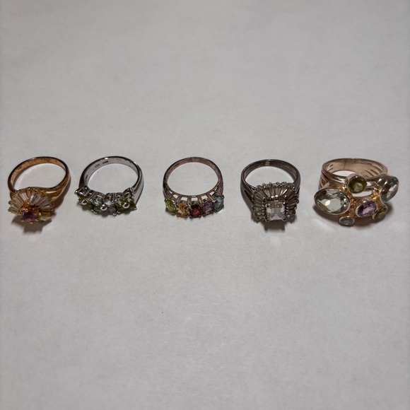 Mixed Lot of Vintage 925 Sterling Silver Rings - Picture 5 of 16
